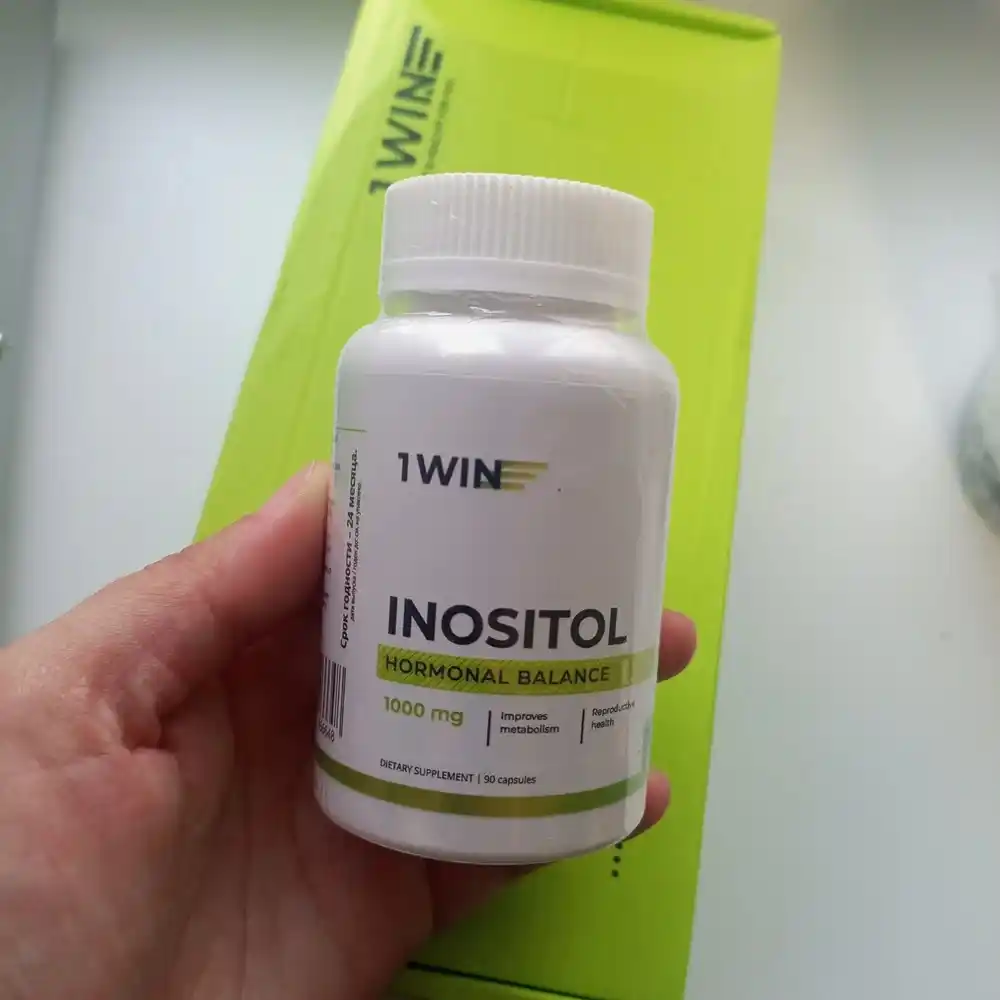 Myo-Inositol 1WIN, 1000 mg, B vitaminlari, energiya, asab tizimi, teri va sochlar uchun