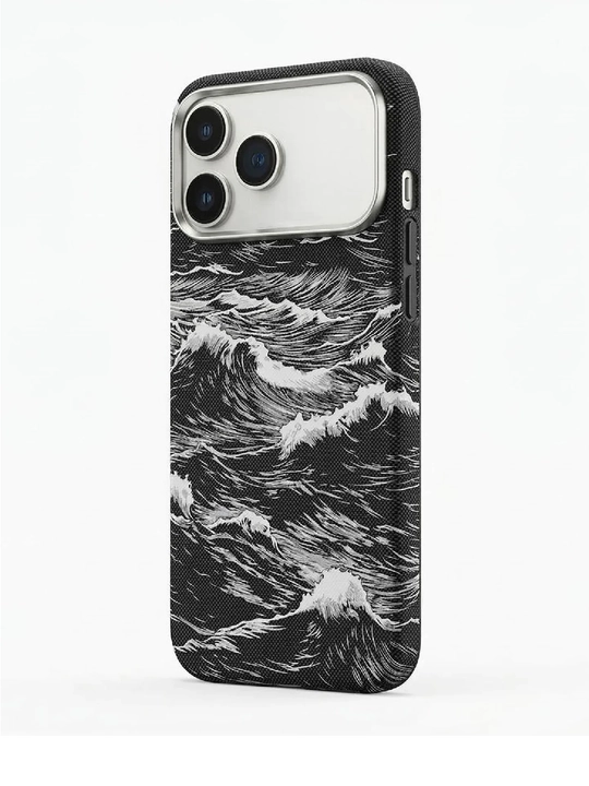 IPhone modellari uchun karbonli va mustahkam magnitli KNIT Carbon Kevlar chexollari
