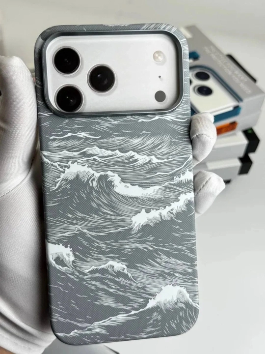 IPhone modellari uchun karbonli va mustahkam magnitli KNIT Carbon Kevlar chexollari