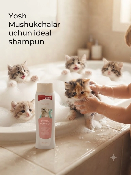Mushukchalar uchun tabiiy shampun, 200 ml - 