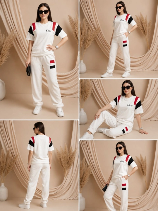 Ayollar uchun yozgi sport kostyumi, ikki qismli, oversize futbolka, keng shim, standart
