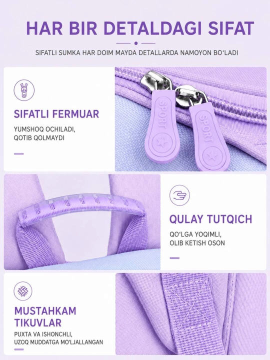 1-7 sinflar uchun o‘g‘il va qiz bolalar uchun premium maktab ryukzagi