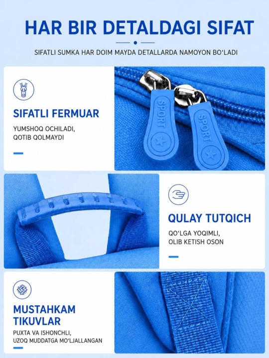 1-7 sinflar uchun o‘g‘il va qiz bolalar uchun premium maktab ryukzagi