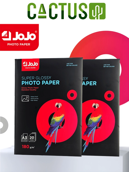 A3 Jojo Glossy fotoqog‘ozi, bir tomonlama yaltiroq 180 g/m², 20 dona - 