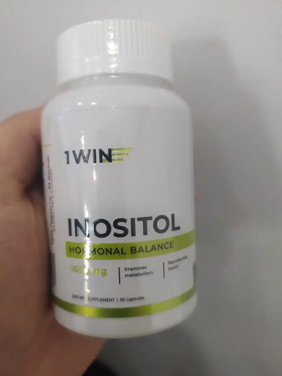 Myo-Inositol 1WIN, 1000 mg, B vitaminlari, energiya, asab tizimi, teri va sochlar uchun