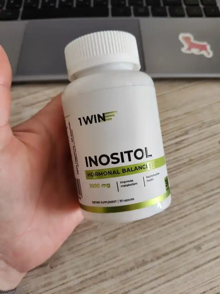 Myo-Inositol 1WIN, 1000 mg, B vitaminlari, energiya, asab tizimi, teri va sochlar uchun