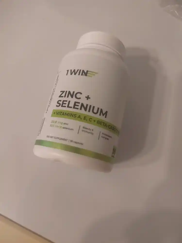 Sink sitrati, 1WIN Sink + Selen, immunitet, soch va tirnoqlarni qo‘llab-quvvatlash uchun