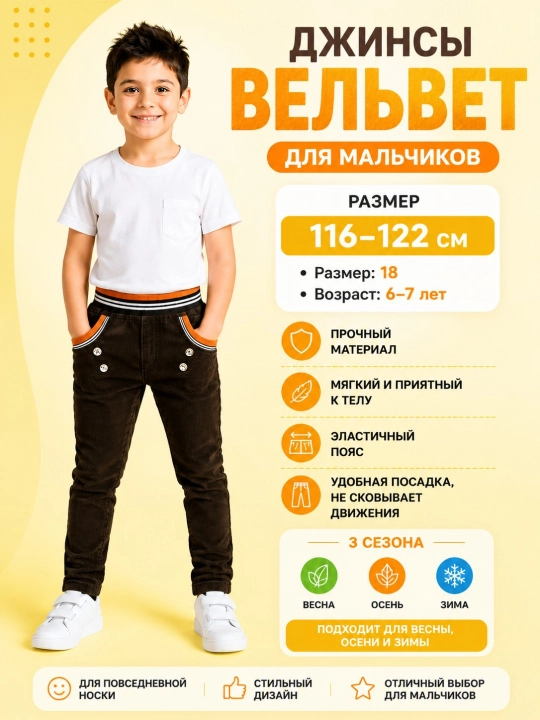 Best Wear Jeans – velvet o‘g‘il bolalar shimlari - 