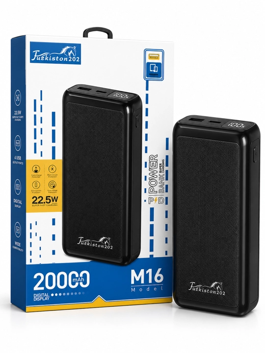 Power Bank 10000/20000/30000mAh 22.5W быстрая зарядка LED дисплей USB порты