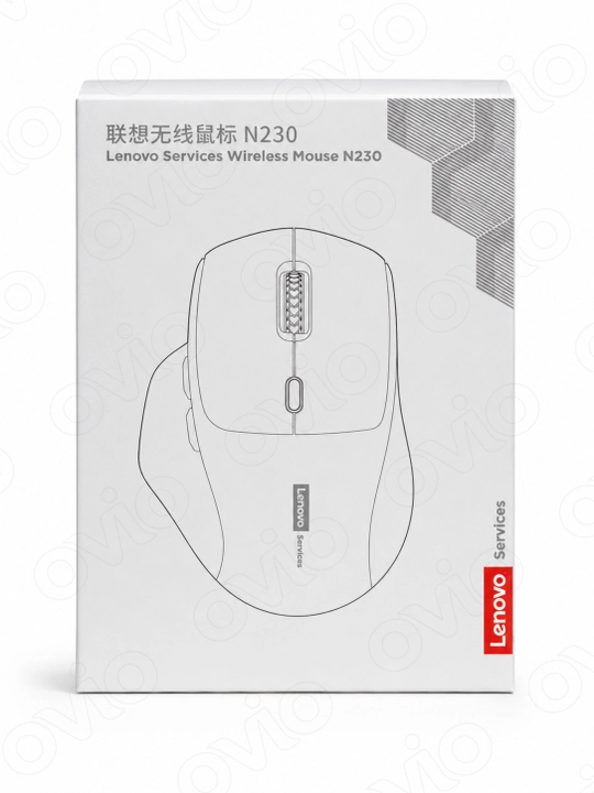 Lenovo N230 simsiz sichqoncha, Bluetooth + 2.4G, jim tugmalar