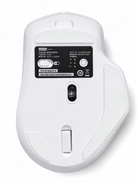 Lenovo N230 simsiz sichqoncha, Bluetooth + 2.4G, jim tugmalar