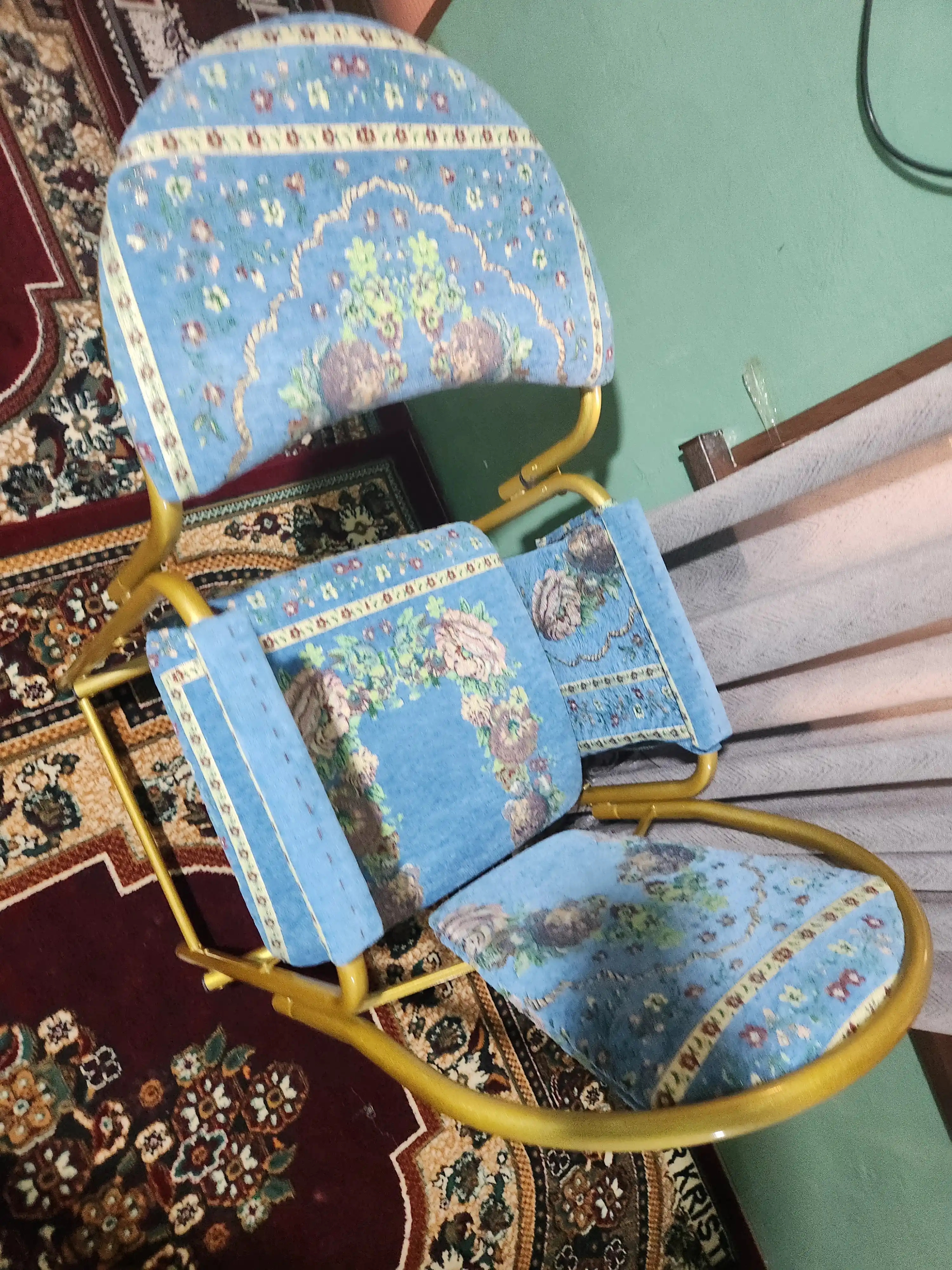 Стул для намаза складной, для пожилых, мягкий, металл, до 300 кг, 4 цвета