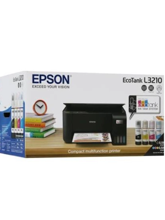 Epson L3210 A4 MFP printer, rangli siyohli printer, skaner va nusxa olish, ulanish USB 2.0