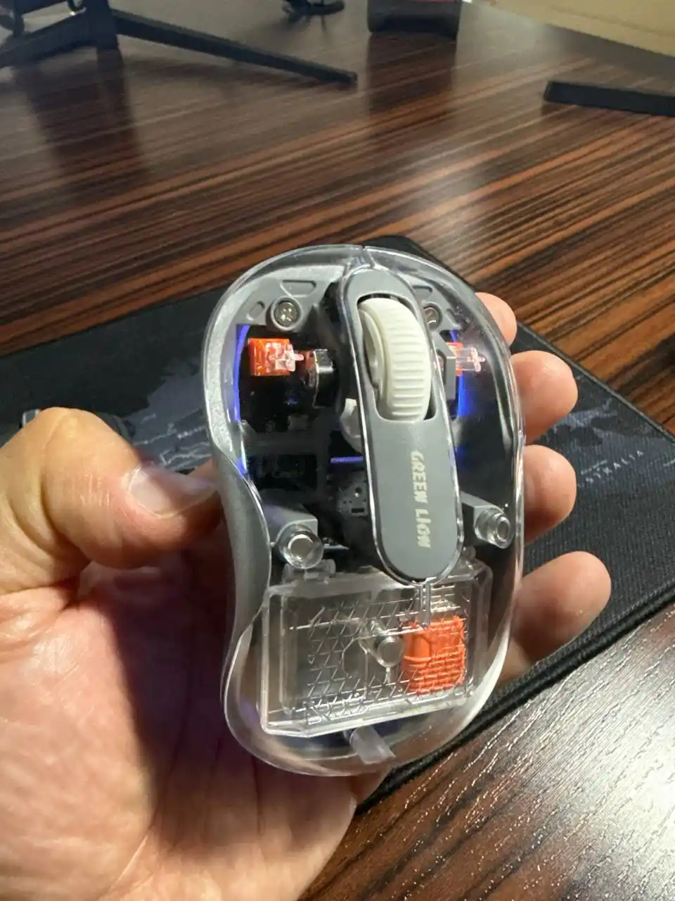 Green Lion sichqoncha RGB 3 ta ulanish rejimi; kompyuter, noutbuk, planshet, telefon uchun