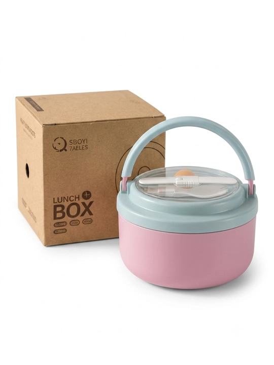 Termos lunch box issiq ovqat idishi tutqichli oziq ovqat konteyneri