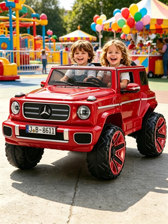 Детский электромобиль 4×4, Bluetooth управление, 2 места, музыка, полный привод