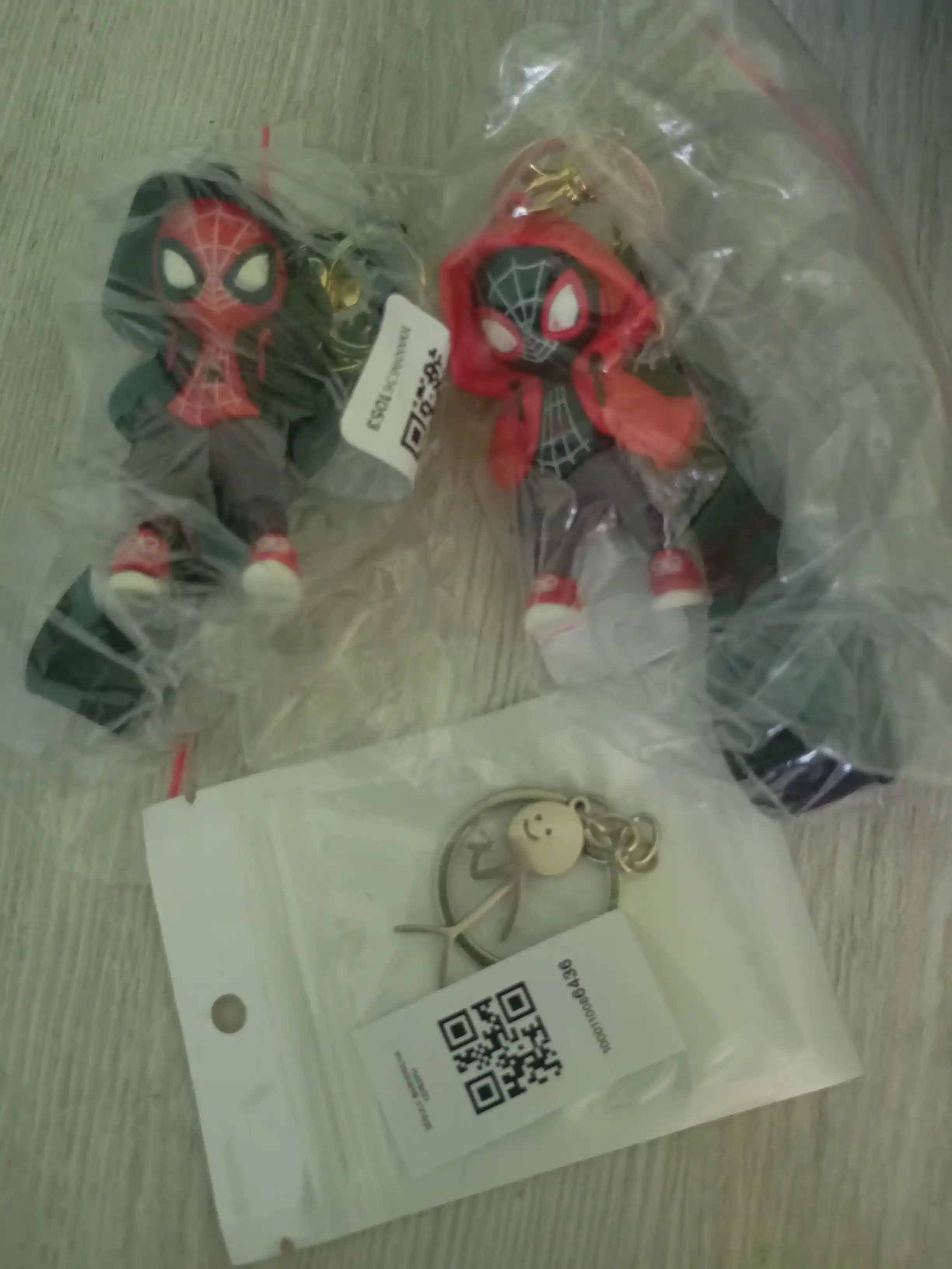 Spider-Man brelok, kalit va ryukzak uchun aksessuar, silikon, 5 sm