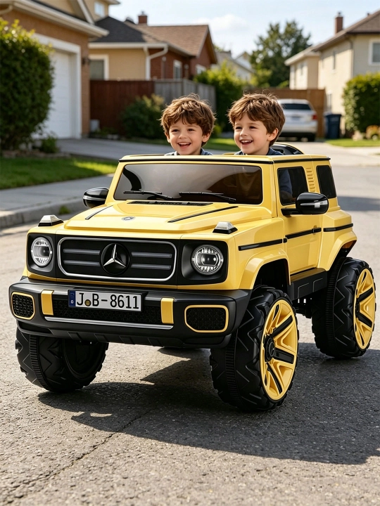 Детский электромобиль 4×4, Bluetooth управление, 2 места, музыка, полный привод