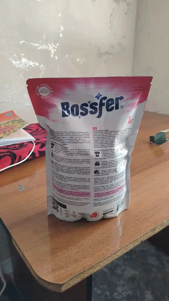 Кислородный очиститель Bossfer Universal 1 кг – Турецкая технология, пятновыводитель