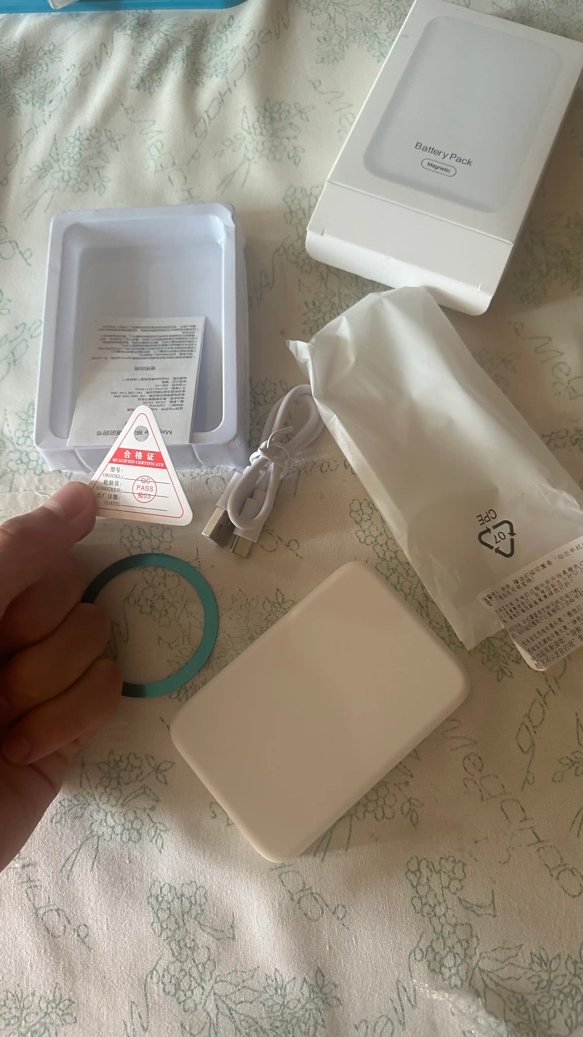 IPhone uchun simsiz MagSafe powerbank, 10 000 mA/soat