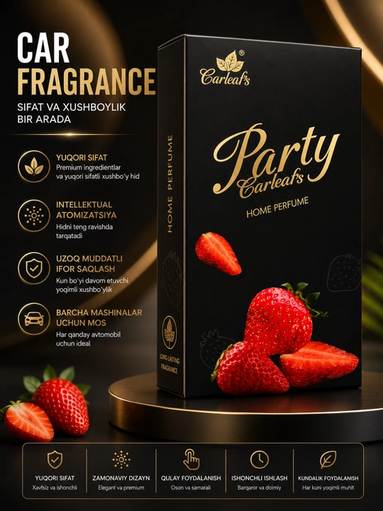 Carleaf’s Fresh Hour Party uy va ofis uchun qulupnay iforli uy atiri - 
