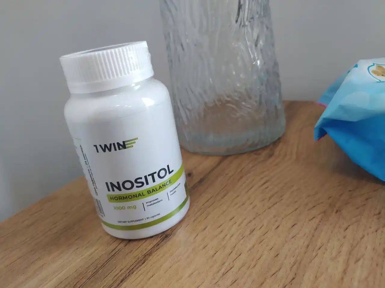 Myo-Inositol 1WIN, 1000 mg, B vitaminlari, energiya, asab tizimi, teri va sochlar uchun