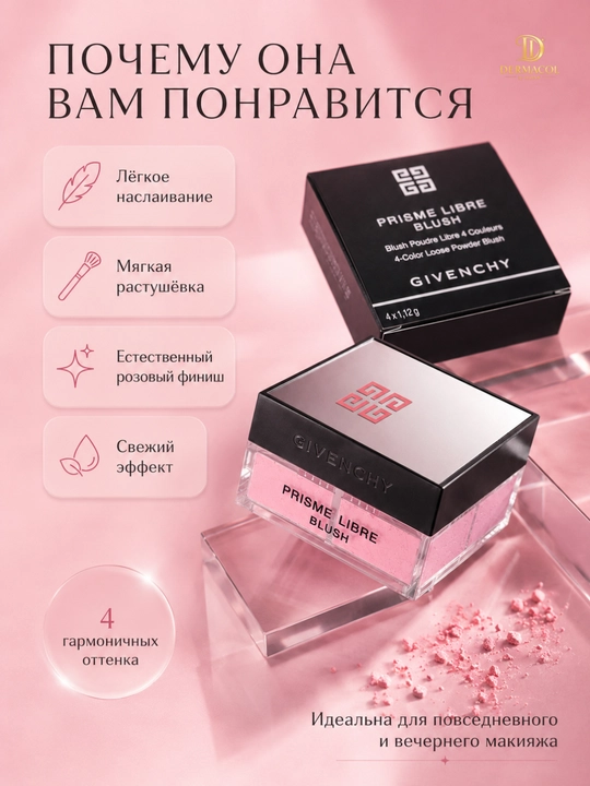 Рассыпчатые румяна с естественным сиянием Givenchy Prisme Libre Blush