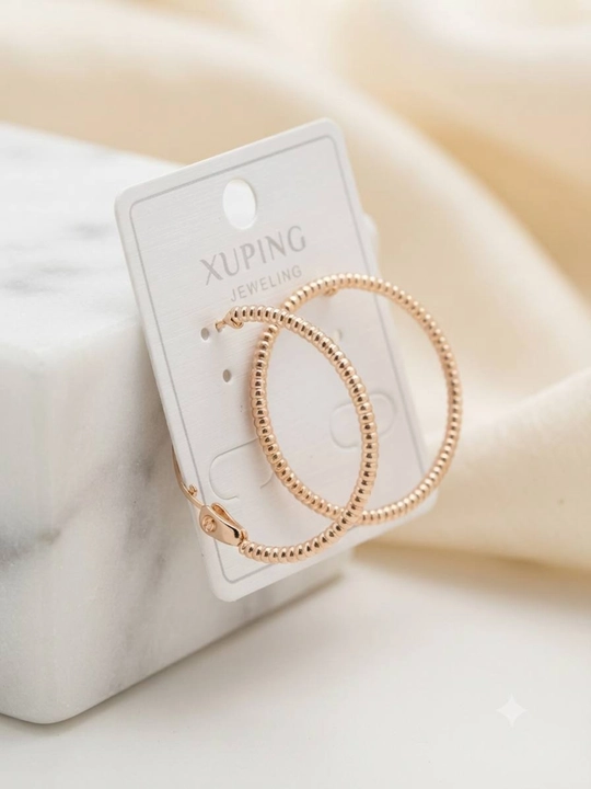 Ayollar uchun oltin rangli ziraklar, bijuteriya, Xuping - 