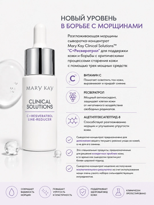 Сыворотка-концентрат Clinical Solutions™ «С+Ресвератрол» - 