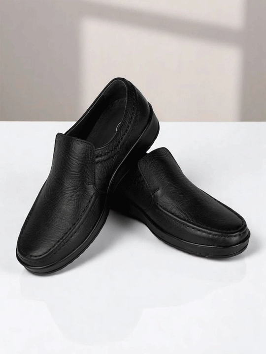 SALAMANDER erkaklar uchun charm tufli, qora, anatomik taglik, 40–46