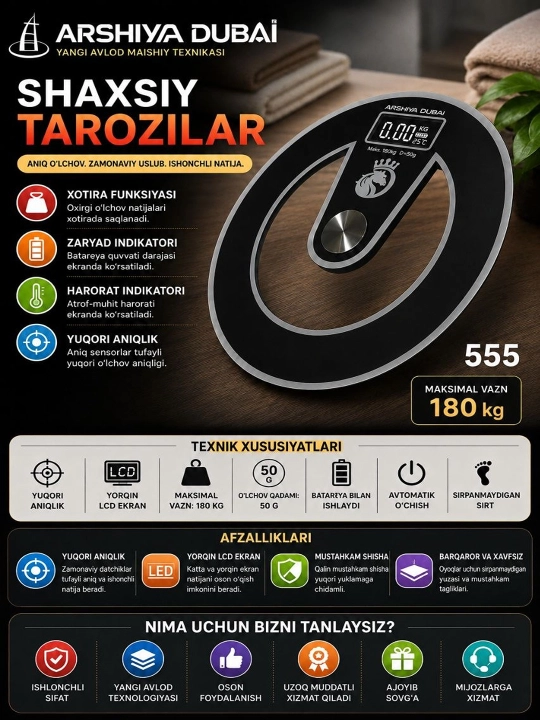 Arshia Dubai 555 elektron tarozi
