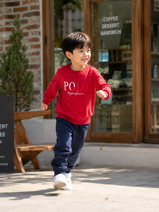 Детский спортивный костюм POLO свитшот и брюки хлопок 4–6 лет