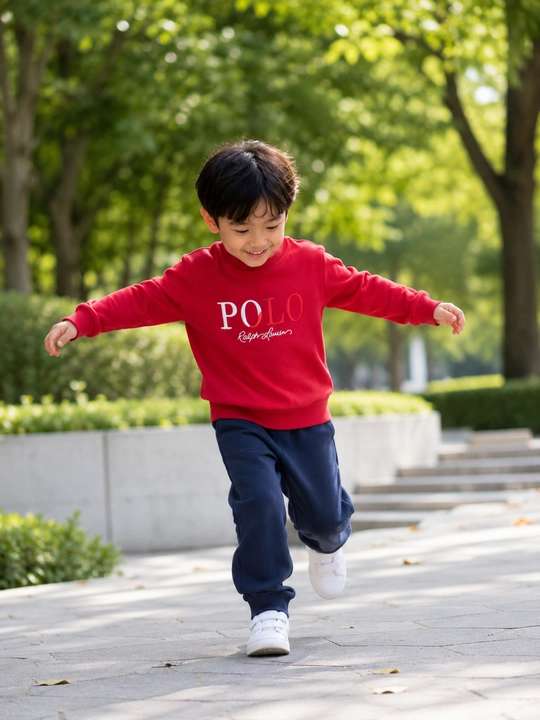 Детский спортивный костюм POLO свитшот и брюки хлопок 4–6 лет