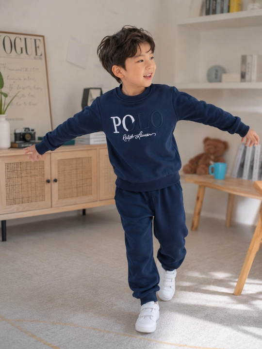 Детский спортивный костюм POLO свитшот и брюки хлопок 4–6 лет