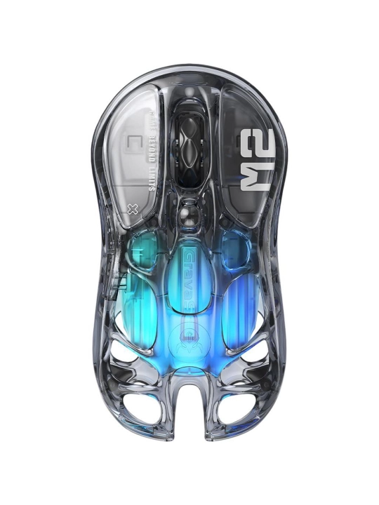 Игровая мышь GravaStar Mercury M2, PAW3395, 26000 DPI, Bluetooth/2.4G/USB, RGB