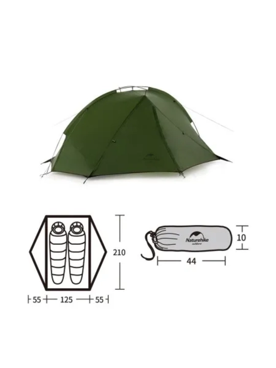 Naturehike Tagar Pro 2 NH17T180-J, 2 kishilik ultrayengil sayyohlik chodiri