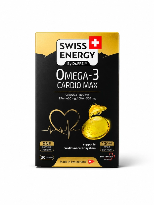 Омега-3 Cardio Max Swiss Energy, капсулы №30
