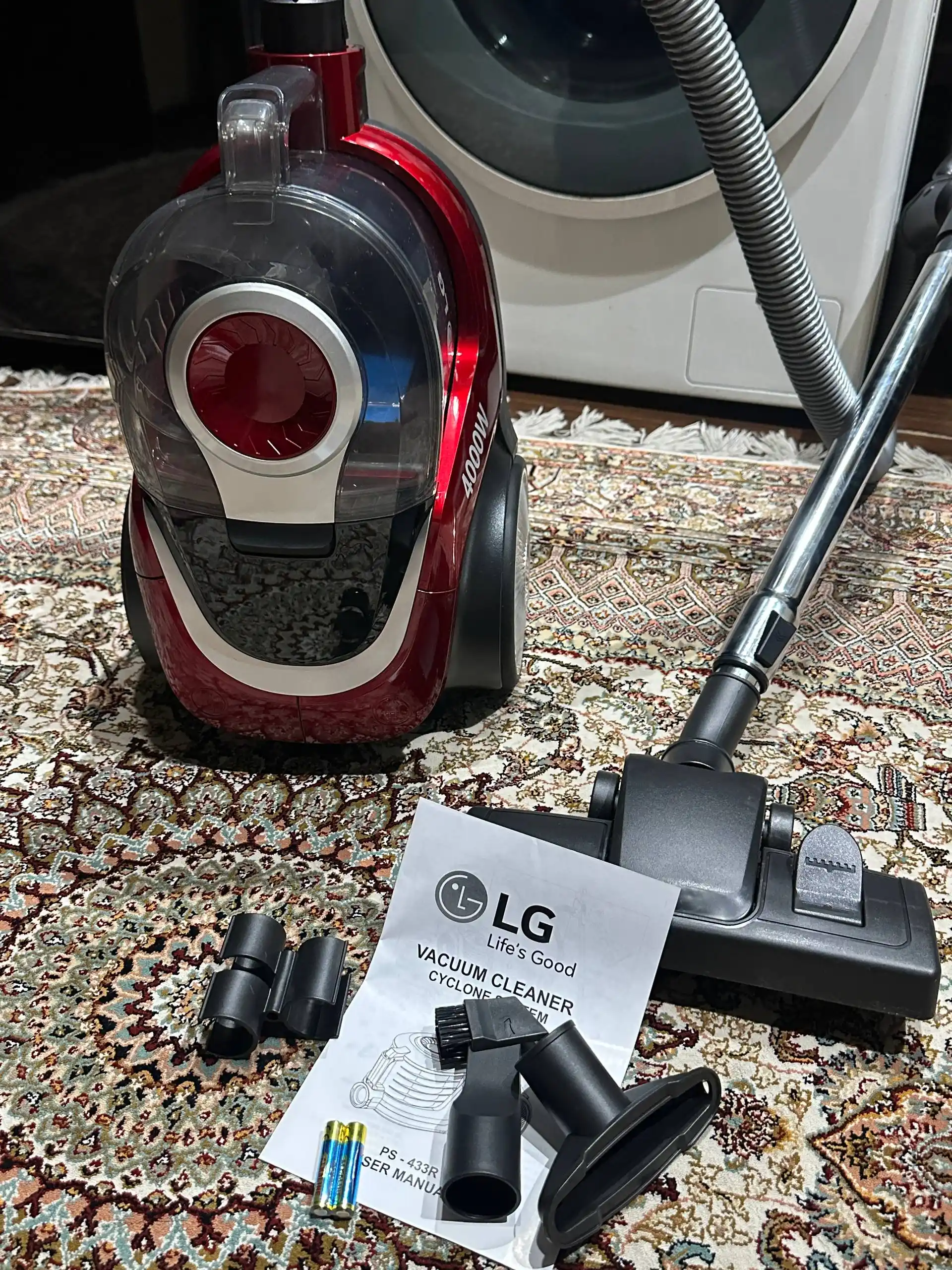 Пылесос LG PowerPro PSR-433, 4000w, 4 л, с телескопической трубкой, с HEPA фильтром