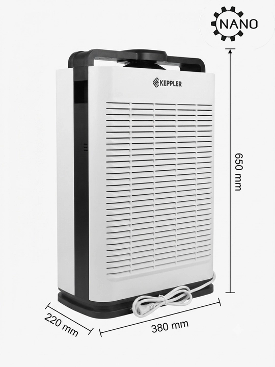 KEPPLER aqlli havo tozalagich PM2.5 sensori bilan, 48W, 65 m² gacha