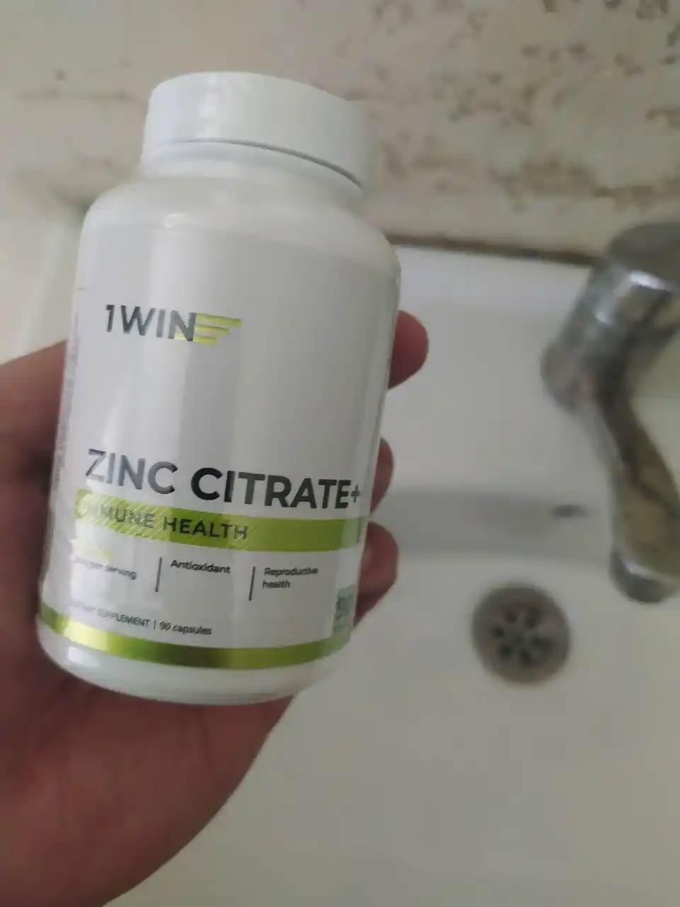 Sink sitrati, 1WIN Sink + Selen, immunitet, soch va tirnoqlarni qo‘llab-quvvatlash uchun