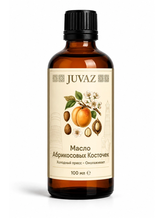 O'rik yog'i JUVAZ, Teri va sochni parvarishi uchun, sovuq presslangan, 100 ml