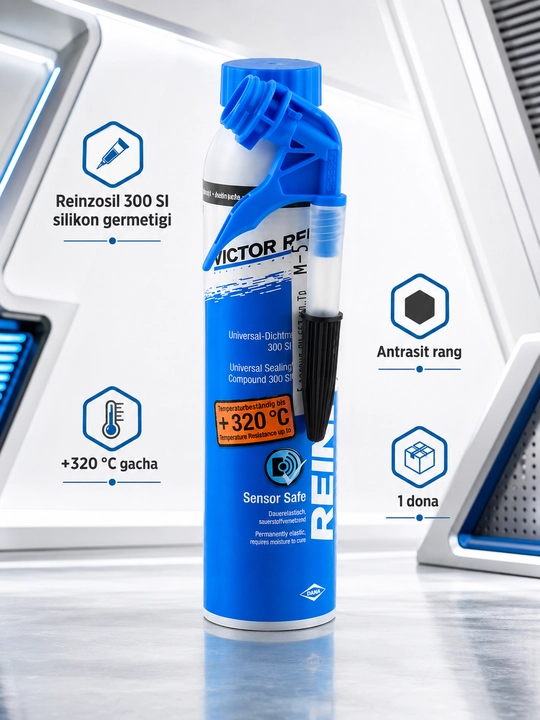 Силиконовый герметик Victor Reinz Reinzosil 300 SI, антрацит, до +320 °C, 1 штука - 