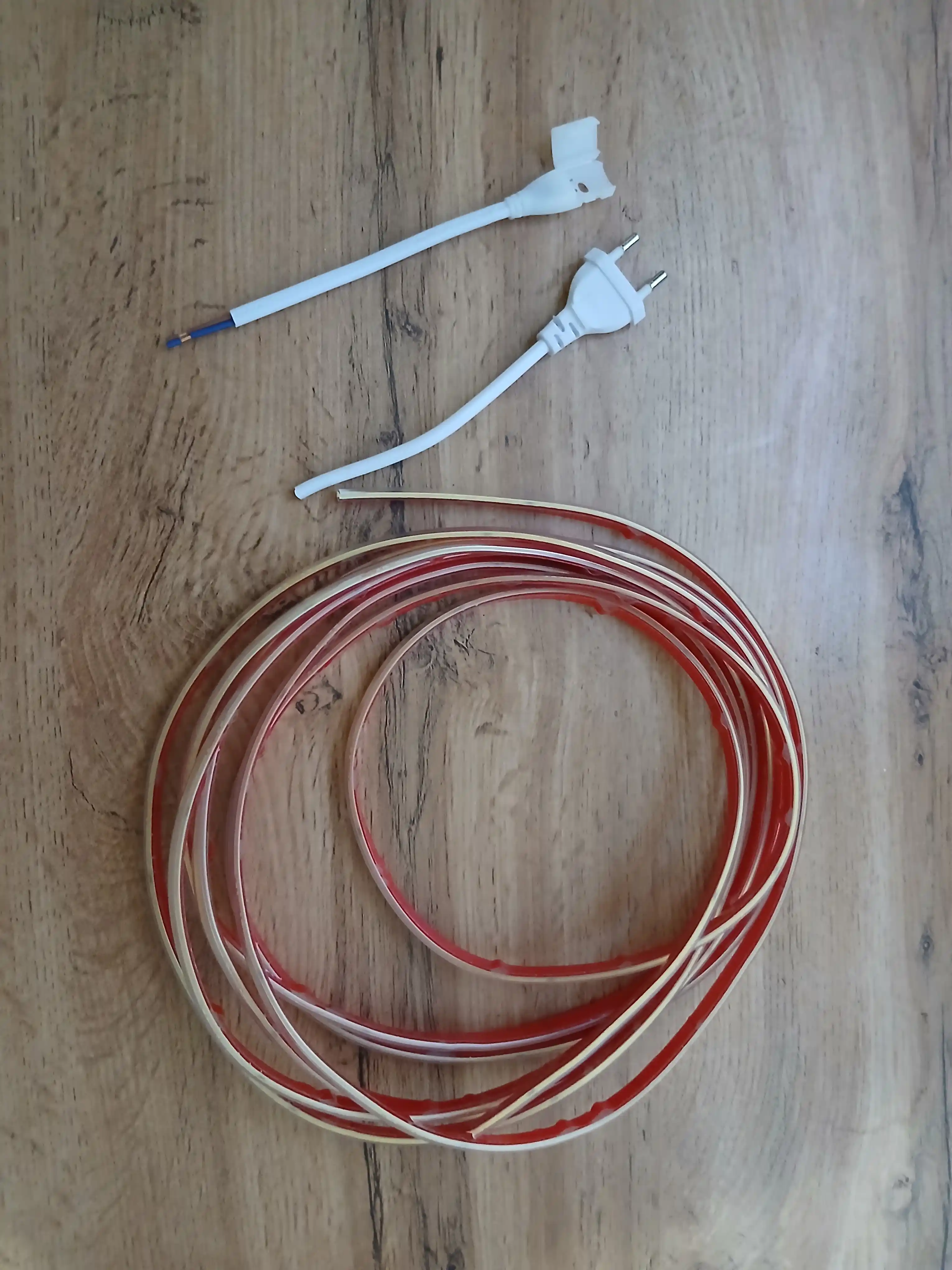 COB LED lenta 220V 8mm 288D vilkali 3 rang 10sm kesish uy dekor yoritish