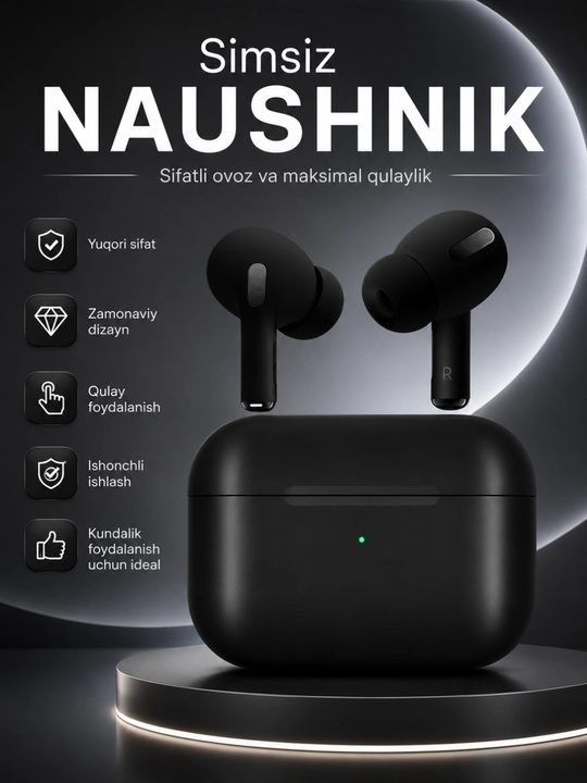 Беспроводные Bluetooth-наушники 5.3 с сенсорным управлением и HD-микрофоном - 