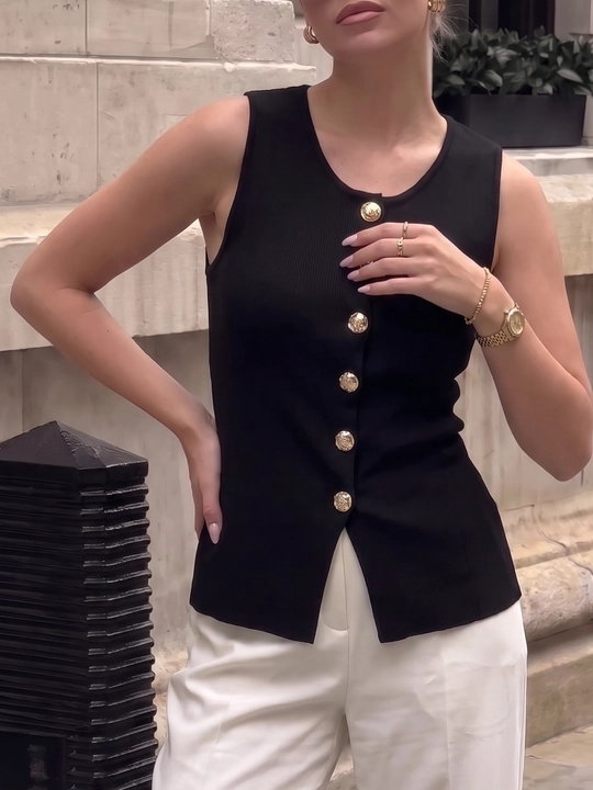 Кофта женская, жилет трикотажный на пуговицах ELLY FASHION