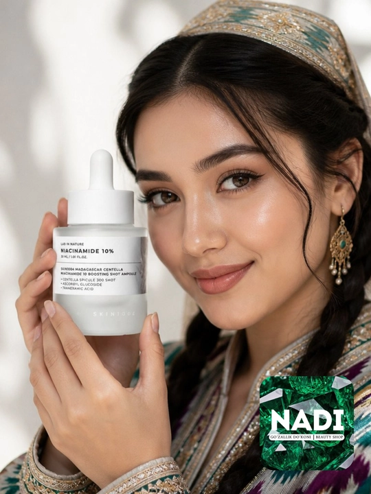 Niatsinamidli buster ampula SKIN1004 Centella Niacinamide 10 Boosting Shot Ampoule, 30 ml - 