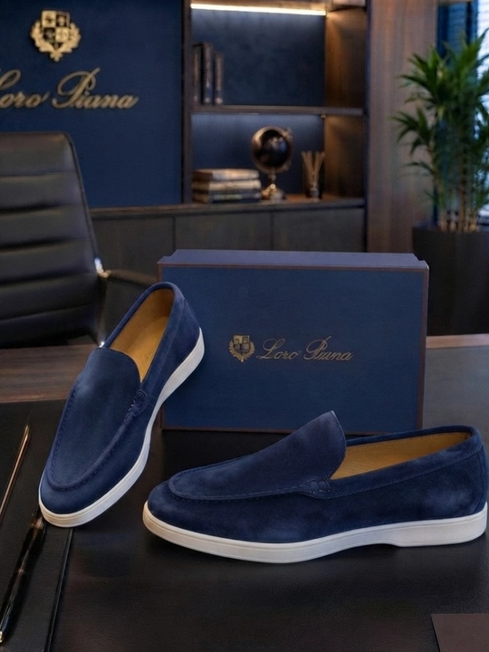 Мужские лоферы, кожа и замша, размер 35-43, Loro Piana - 