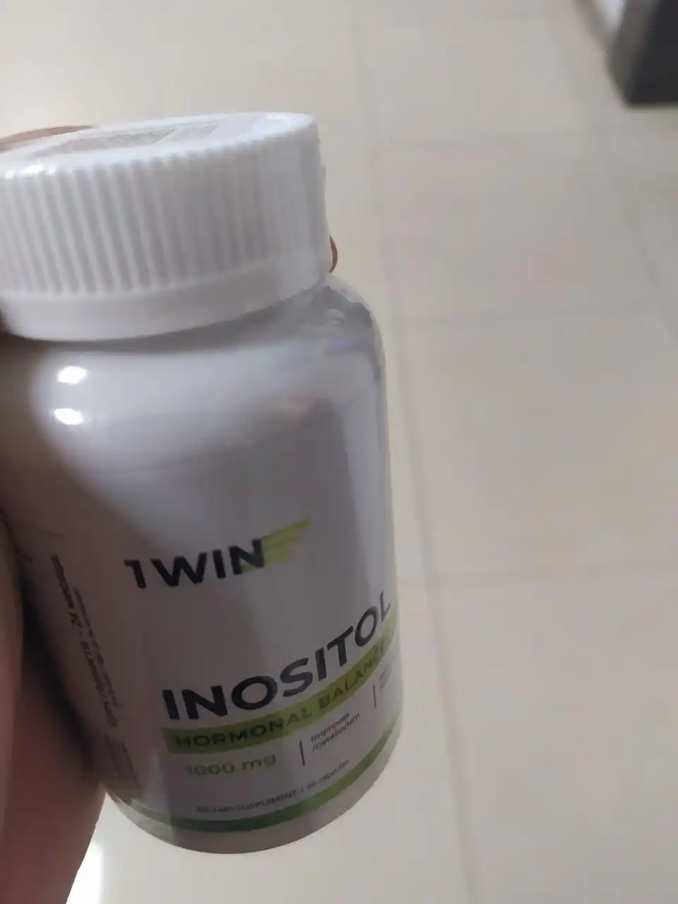 Myo-Inositol 1WIN, 1000 mg, B vitaminlari, energiya, asab tizimi, teri va sochlar uchun