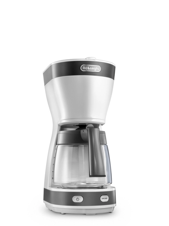 De’Longhi ICM16210.WS tomchi qahva qaynatgichi, 1000 Vt, 10 ta chashka, Aroma funksiyasi bilan