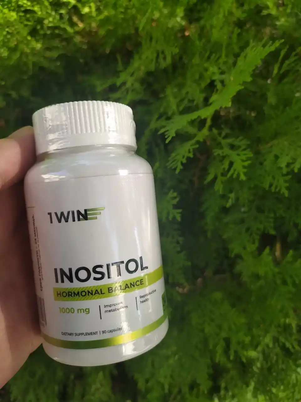 Myo-Inositol 1WIN, 1000 mg, B vitaminlari, energiya, asab tizimi, teri va sochlar uchun